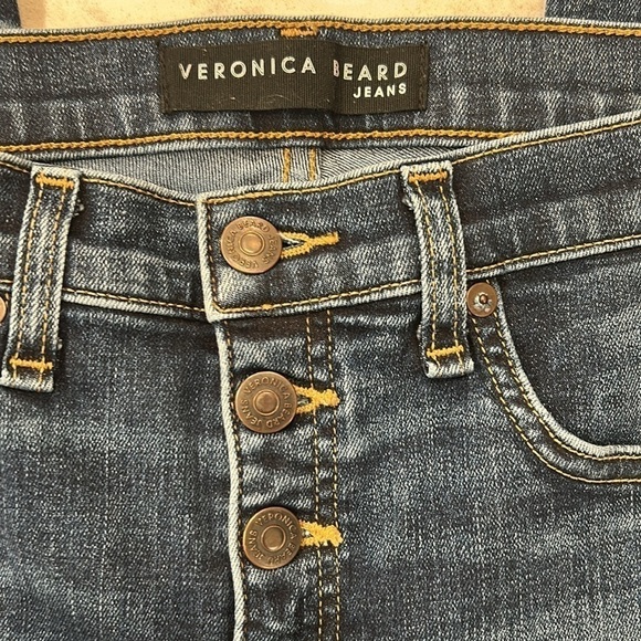 Veronica Beard Debbie Skinny Tux Stripe Jean Size 30 - Picture 11 of 17